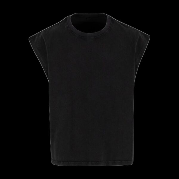 Vintage cropped heavy sleeveless tee Thumbnail