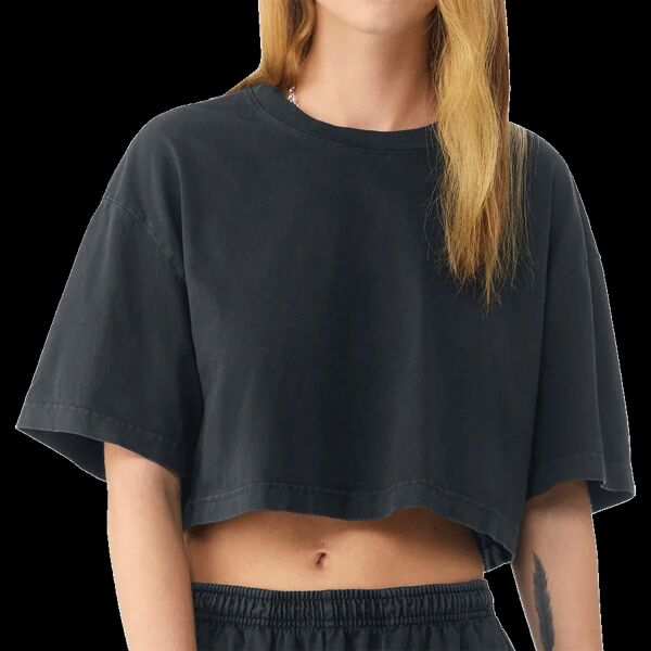 Women’s heavyweight washed cropped tee Thumbnail