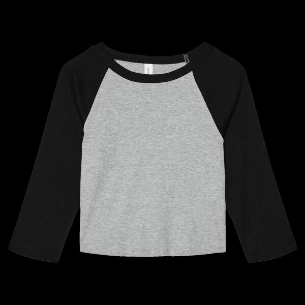 Women’s micro rib 3/4 raglan baby t-shirt Thumbnail